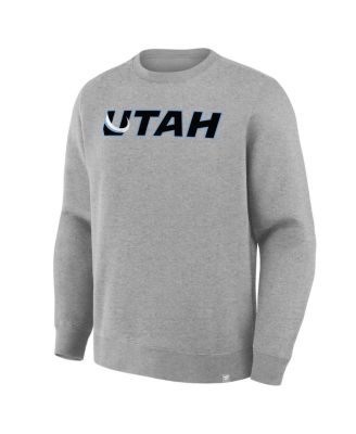 Men's Heather Gray Utah Mammoth Combo Legacy Fleece Sweatshirt