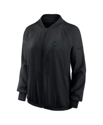 Women's Black Miami Dolphins Full-Zip Jacket