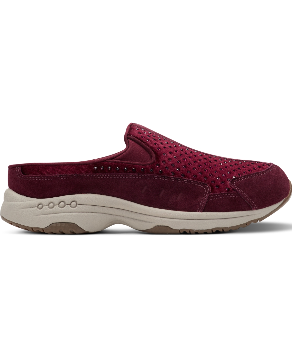 Easy Spirit Women's Traveltime Slip-on Mule Walking Sneakers In Burgundy