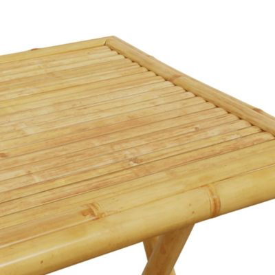 Garden Table Natural Bamboo Bamboo Small Foldable