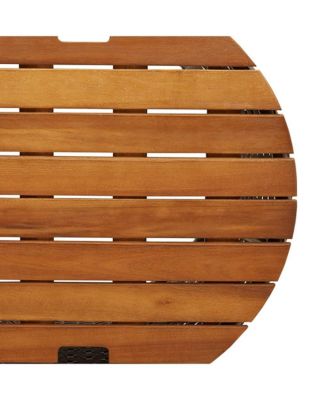 Garden Side Table Grey and brown PE rattan Large and Small