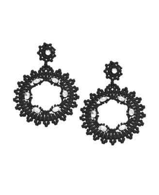 Womens Circular Drop Earrings