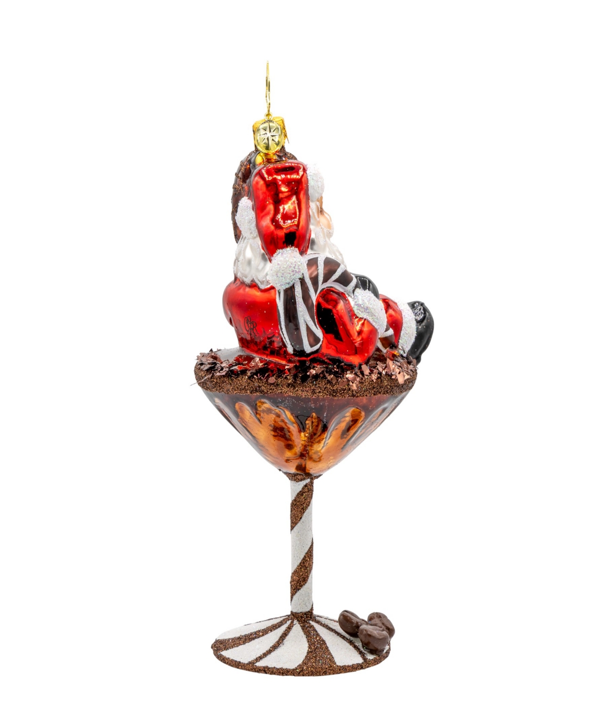 Christopher Radko Santas Merry Martini Brew Ornament In Multi