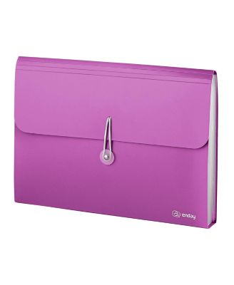 Accordion File Organizer Blue, 7 Pocket Expanding File and Cover Folder with Labels, Plastic Portable Desktop Letter A4 Paper, 1 Pc – by Enday