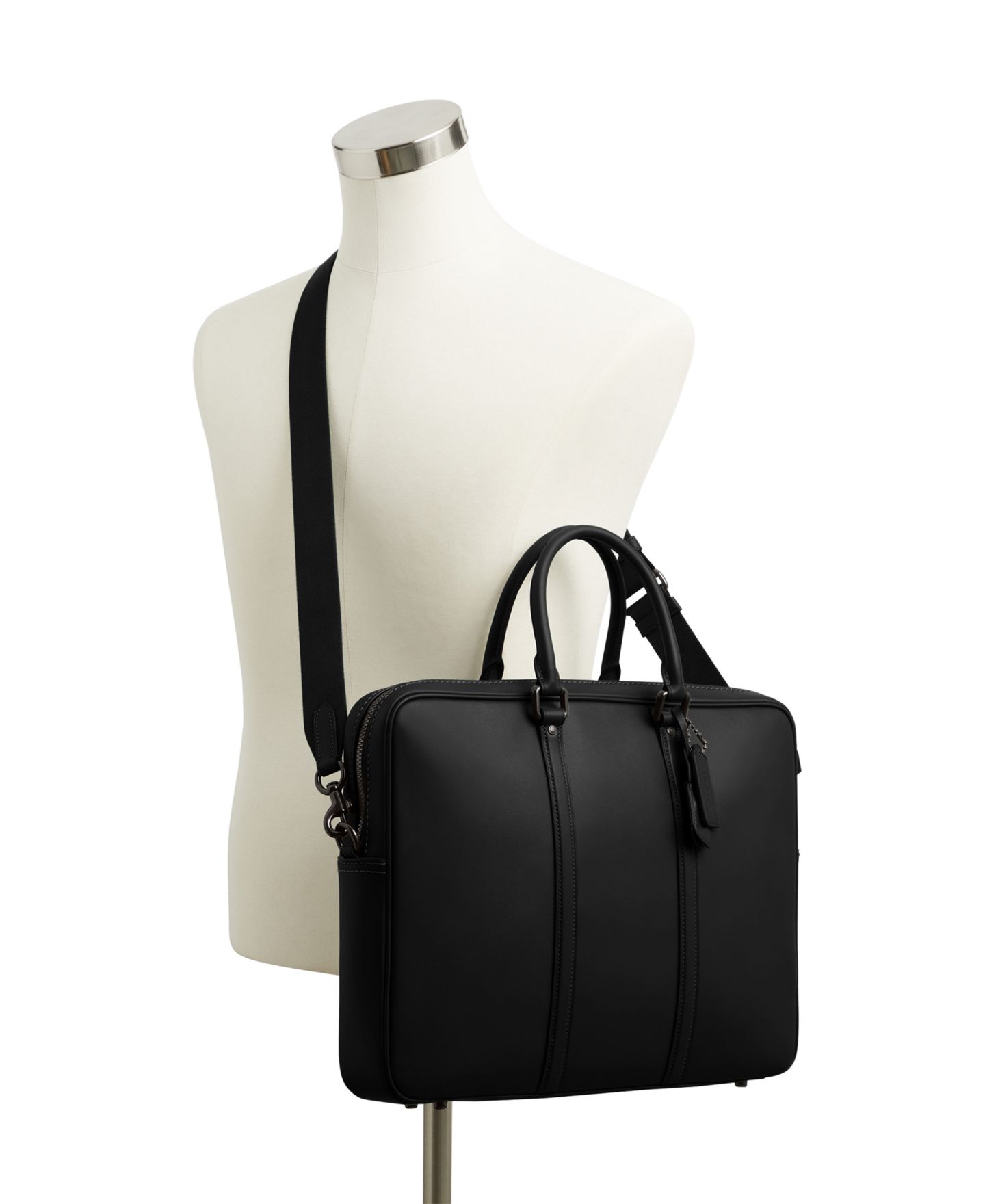 Мужская сумка COACH Metropolitan Workbag, цвет: Чёрный — фото 6