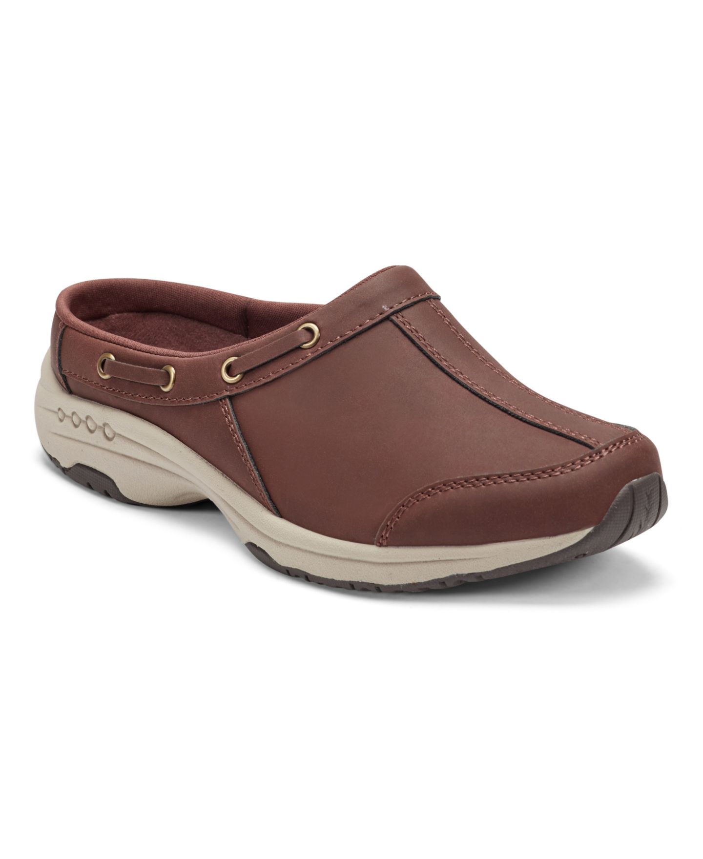 Женские кроссовки Easy Spirit Travelport Nautical Mule Walking, цвет: Кирпичный красный — фото 1