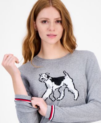 Women's Cotton Terrier Crewneck Sweater