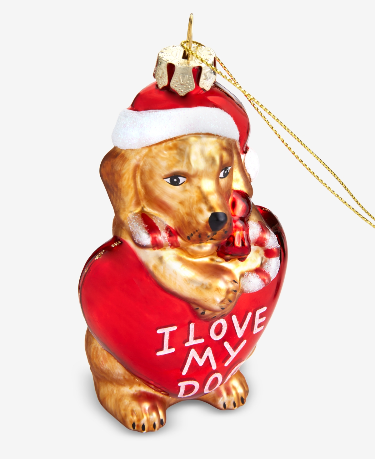 Holiday Lane Pets Glass Dog Ornament, Macy's Exclusive In Transparent