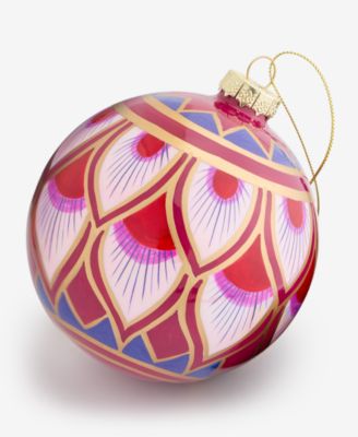 Berry Tones Deco Design Ball Ornament, Macy's Exclusive