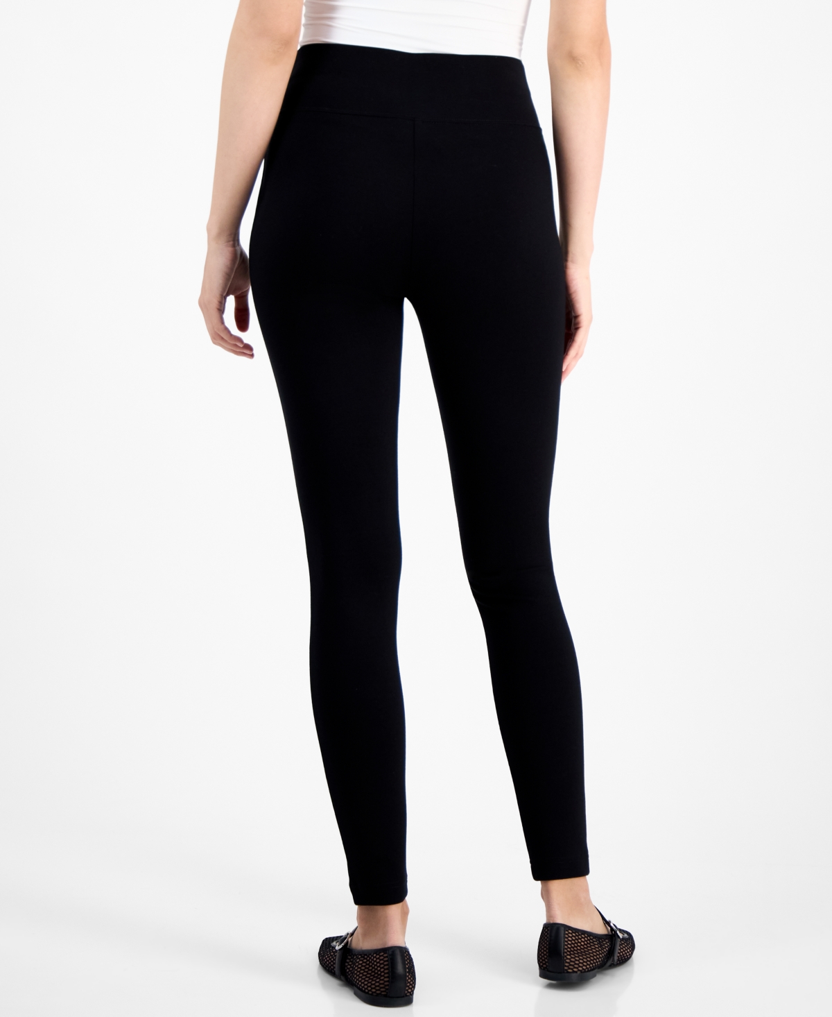 Inc International Concepts Petite High-rise Pull-on Leggings, Macy's Exclusive In Black
