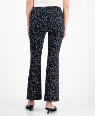 Petite Printed Bootcut Pull-On Pants, Regular & Short Macy's Exclusive 