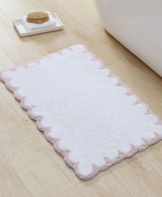 Scallop Cotton Bath Rug, 30" x 20"