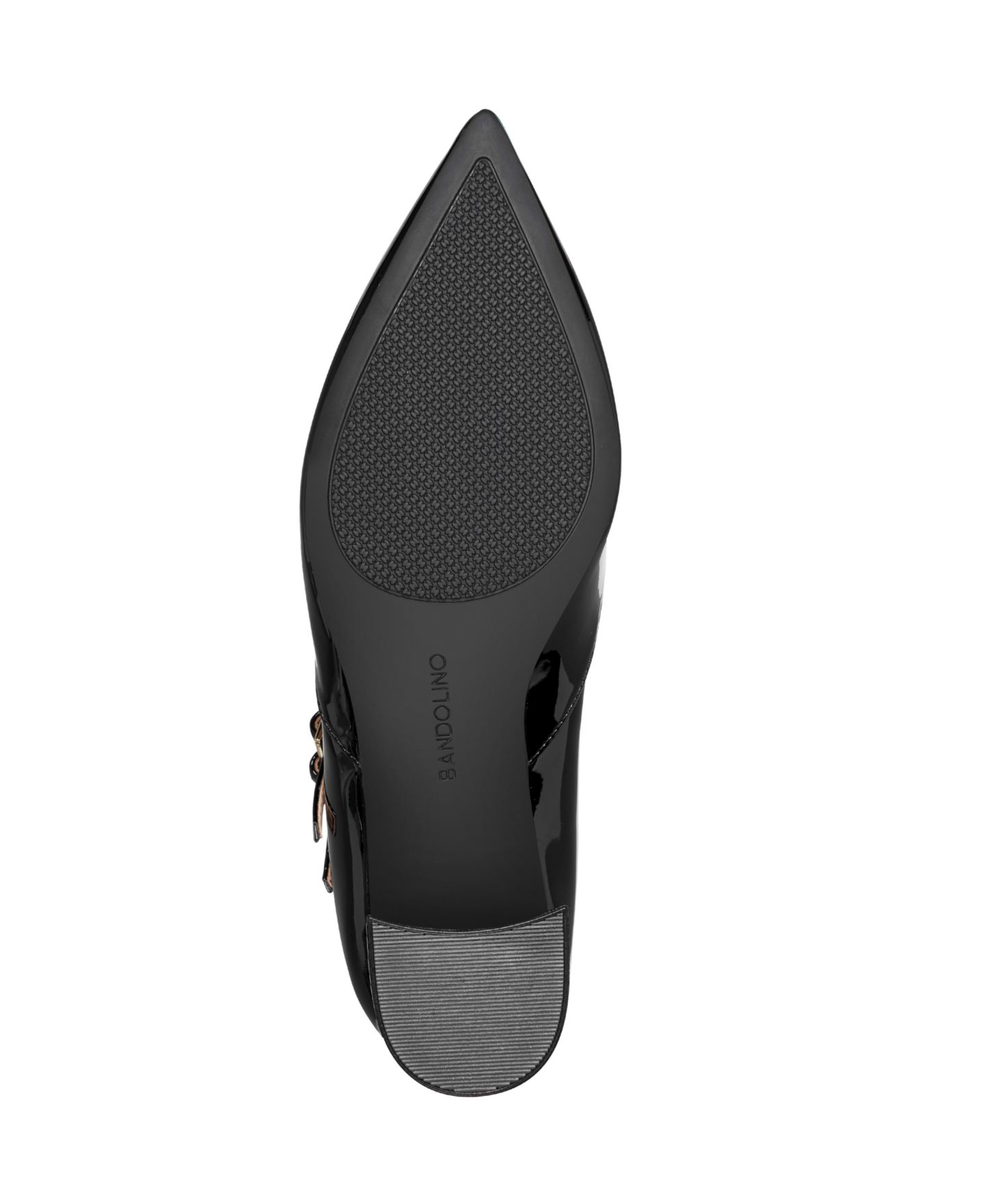 Женские туфли Bandolino Smith Mary Jane Block Heel Pumps, цвет: Чёрный лаковый — фото 5