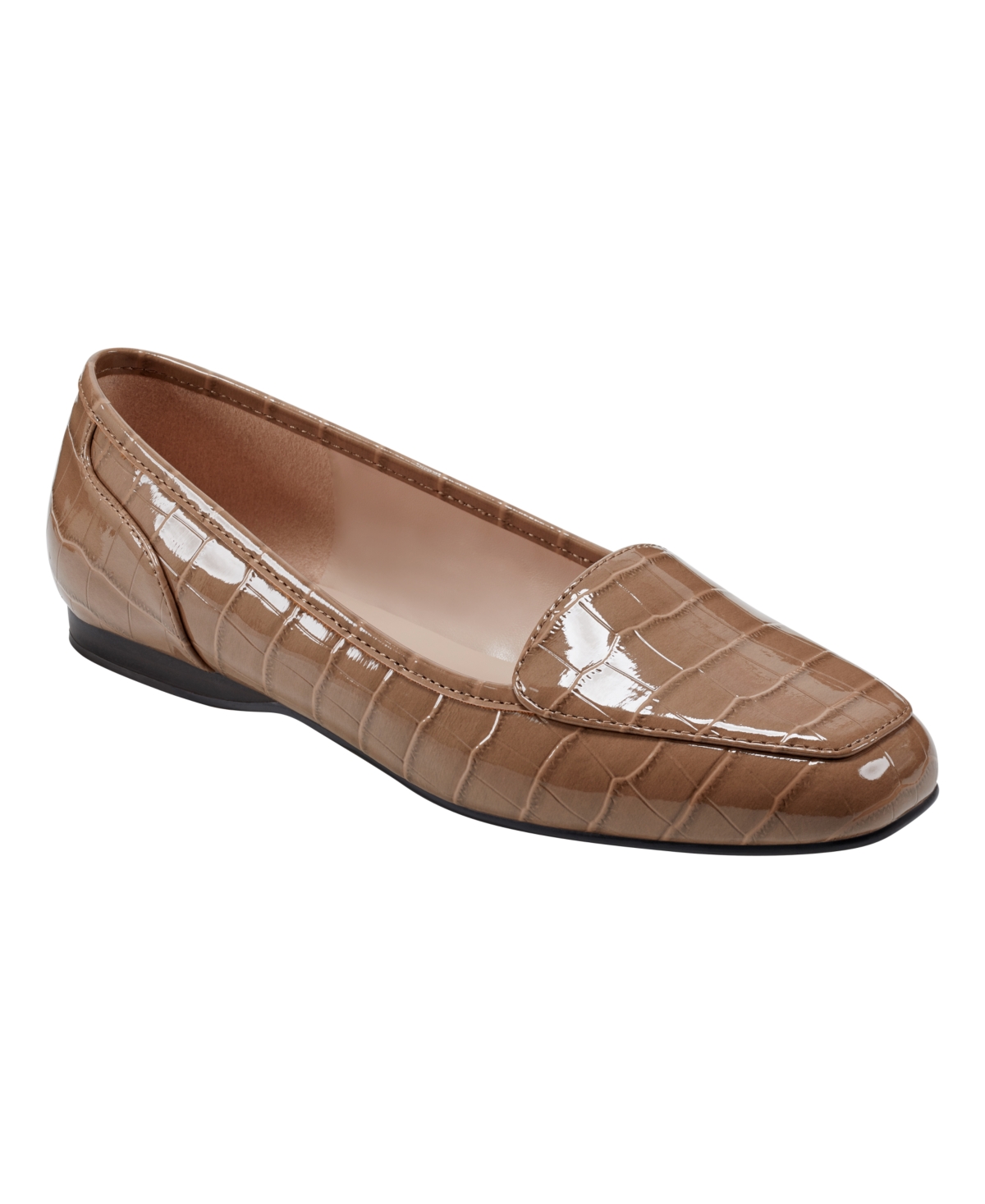 Bandolino Women's Liberty Square Toe Slip-on Loafers In Brown