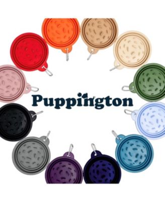 Slow-Feeder, Non-Skid, BPA-Free Silicone Travel Dog Bowl