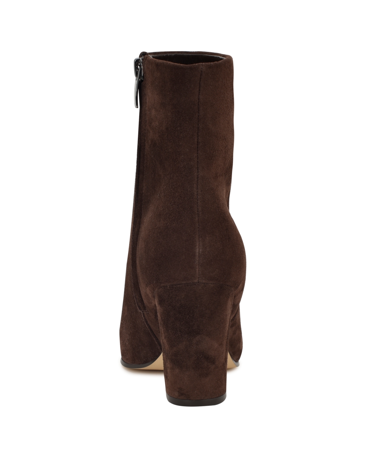 Nine West Women's Ariza Block Heel Dress Ankle Booties In Brown