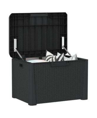 Garden Storage Box Anthracite Polypropylene Medium