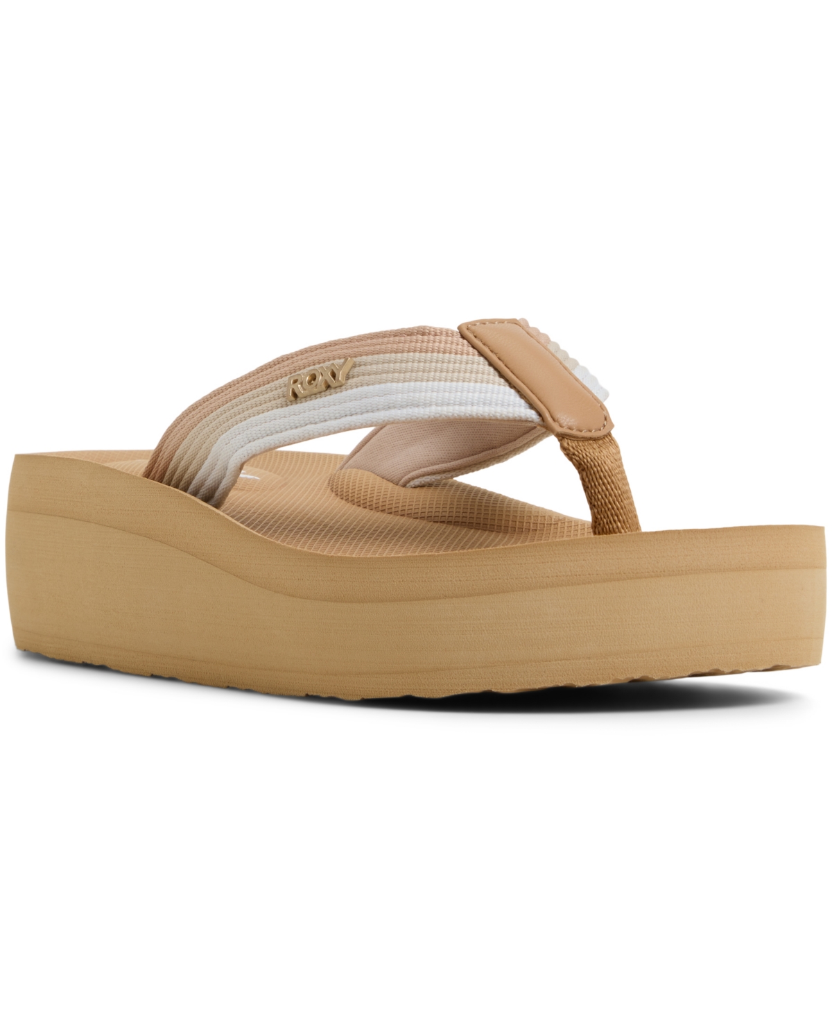 Women's Play Day Slip On Flat Sandals - Tan Multi