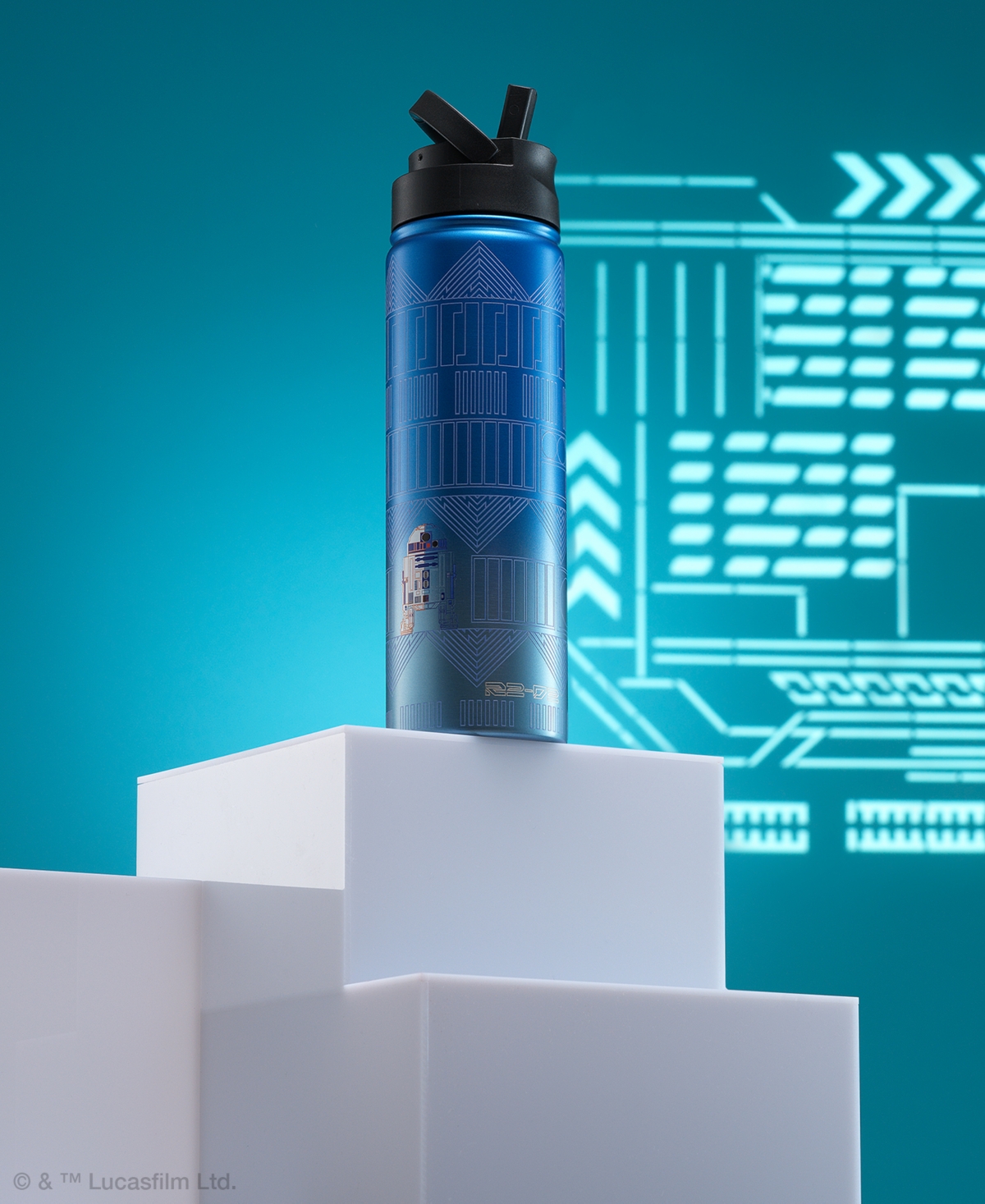 JoyJolt 22 oz. Star Wars Linear Vacuum Insulated Water Bottle