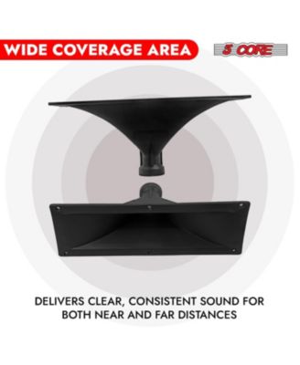 Waveguide Heavy Duty 3X7" 4Pcs Directivity Tweeter Exit Horn Throat Lens Easy Installation - HISE 3X7 4Pcs