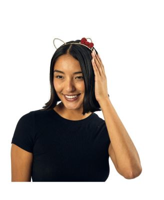Ears & Bow Cosplay Glitzy Metal Headband