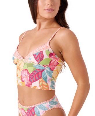 Juniors' Hot Tropics Longline Bikini Top