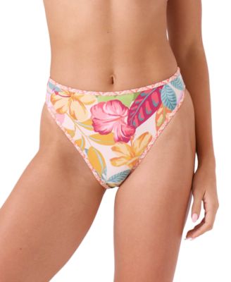 Roxy - Juniors' Hot Tropics Soul Searcher High-Cut Bikini Bottoms