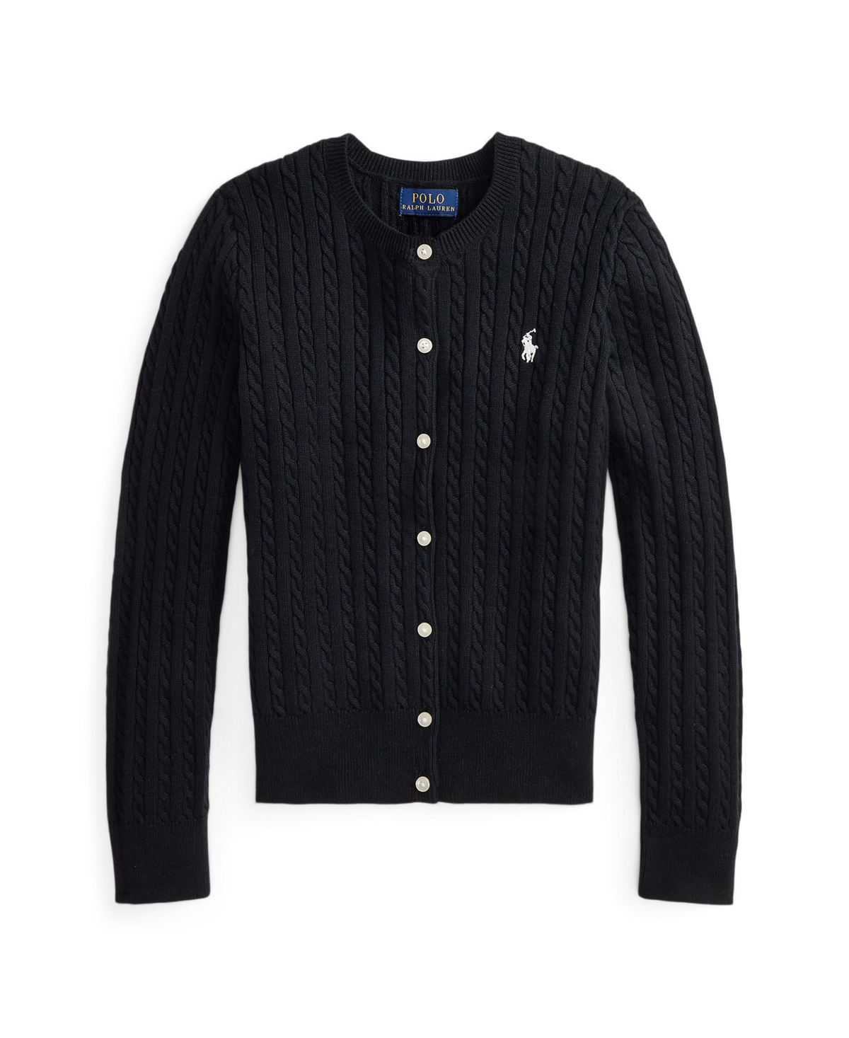 Polo Ralph Lauren Girls 2T-16 Cable-Knit Cotton Cardigan