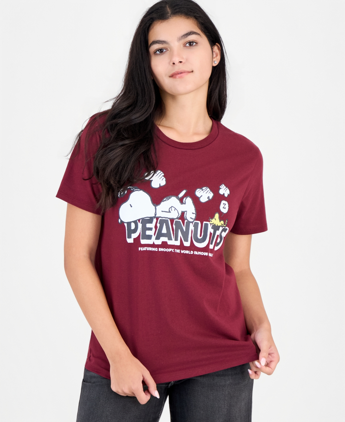 Peanuts Juniors' Snoopy Logo T-Shirt