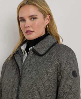 Women's Plus Size Quilted Coat, Exclusively for Macys