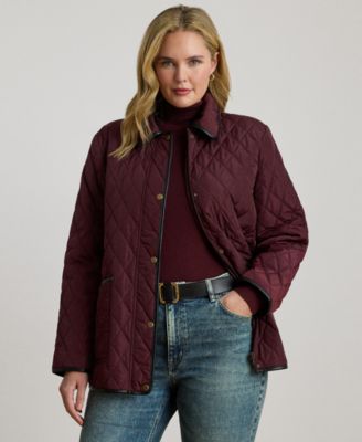 Women's Plus Size Quilted Coat, Exclusively for Macys