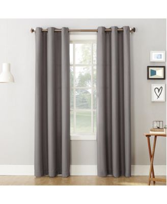 Montego Casual Textured Semi-Sheer Grommet Curtain Panel