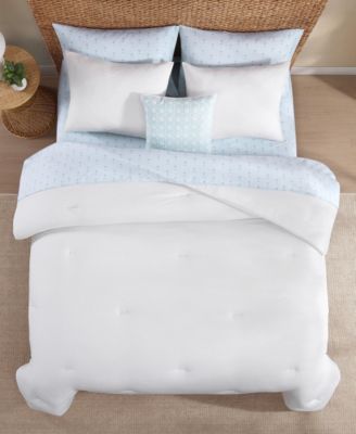 Tommy Bahama Seersucker Solid 8-Pc. Comforter Set, Queen