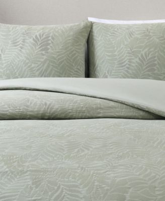 Tommy Bahama Harbor Palm Cotton 3-Pc. Duvet Cover Set, Full/Queen