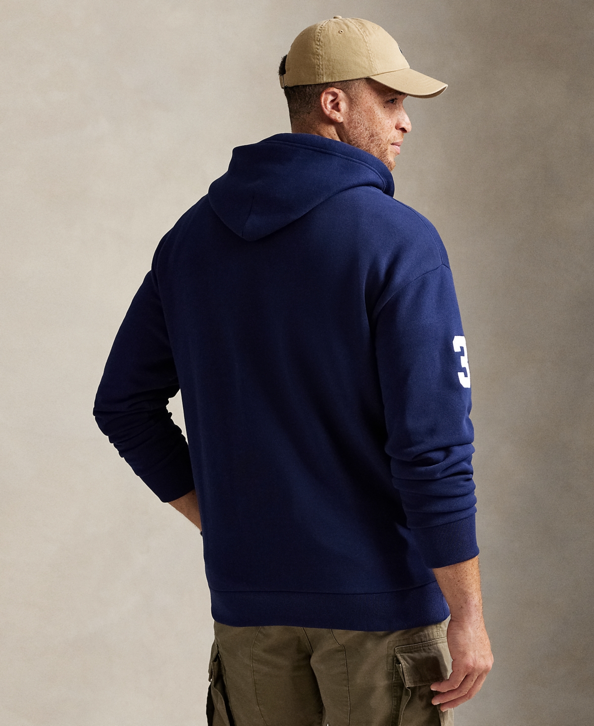 Polo Ralph Lauren Men's Big & Tall 20th Anniversary Crest Fleece Hoodie In Blue