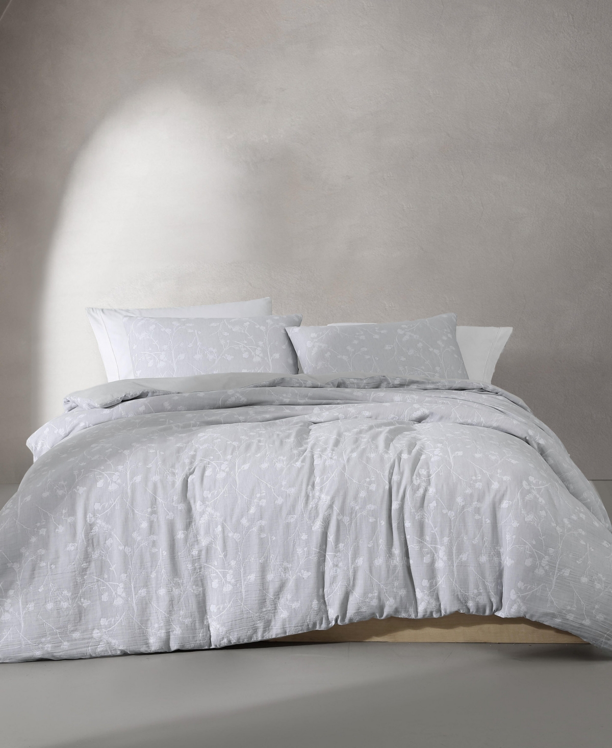Calvin Klein Umbra Floral Cotton 3-Pc. Comforter Set
