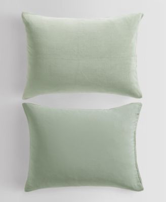 Washed Solid Reversible Plush 7-Pc. Comforter Set, Queen