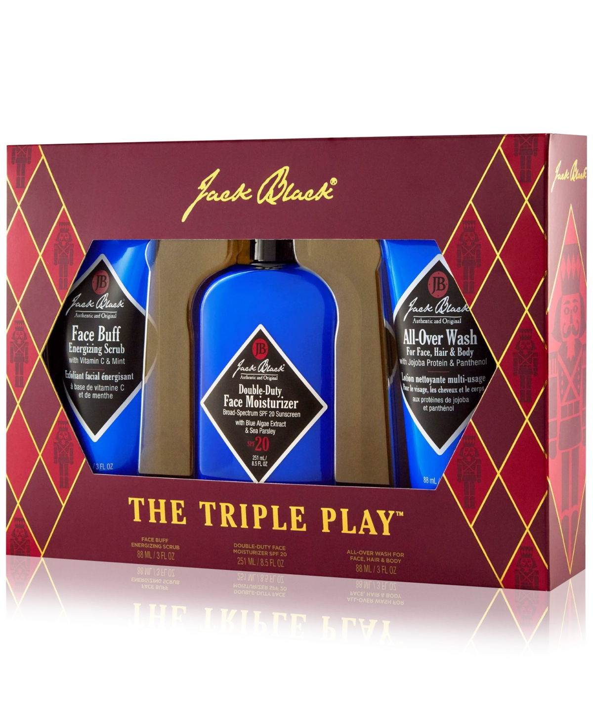 Jack Black 3-pc. The Triple Play Set In Transparent
