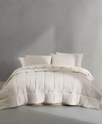 Washed Solid Reversible Plush 7-Pc. Comforter Set, Queen