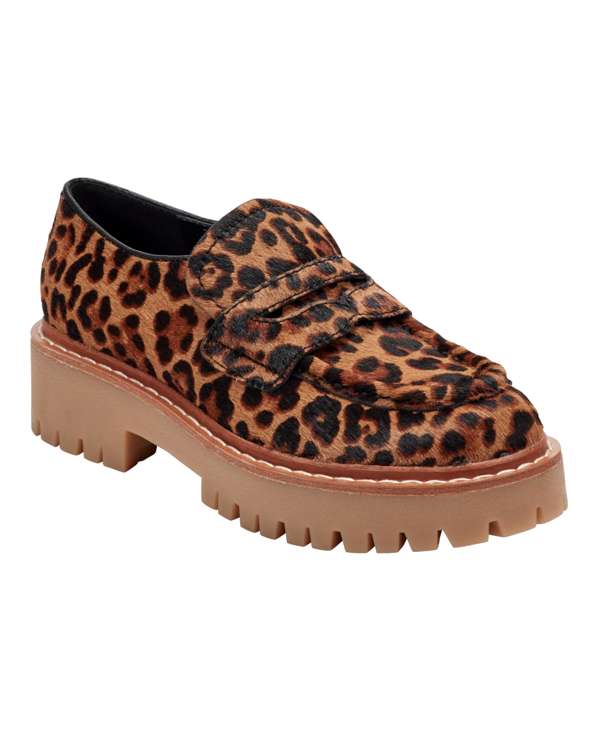 Marc Fisher Ltd Women's Norton Lug Sole Casual Slip-on Loafers In Brown