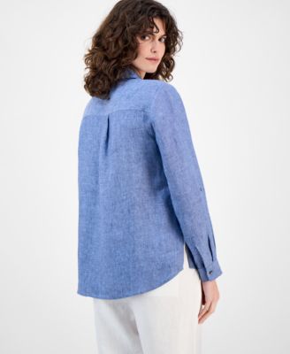 Women's 100% Linen Shirt, Created for Macy's
