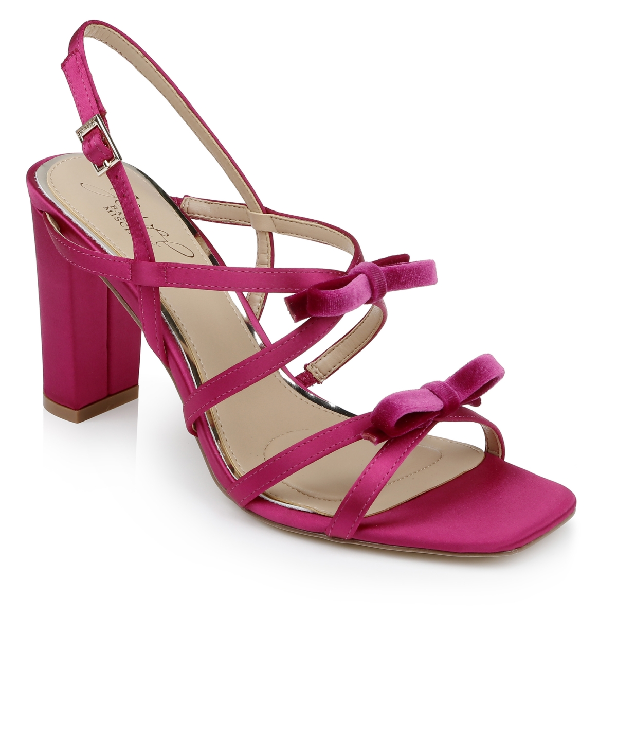 Jewel Badgley Mischka Women's Eliza Bow Evening Sandals In Pink
