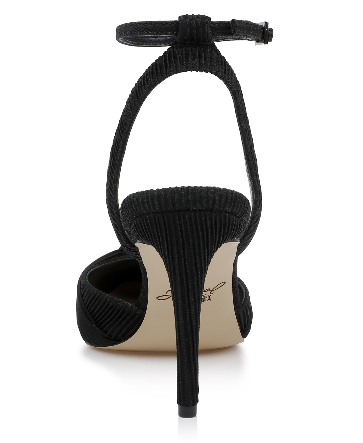 Jewel Badgley Mischka Enid Ankle Strap Pointed Toe Pump In Black