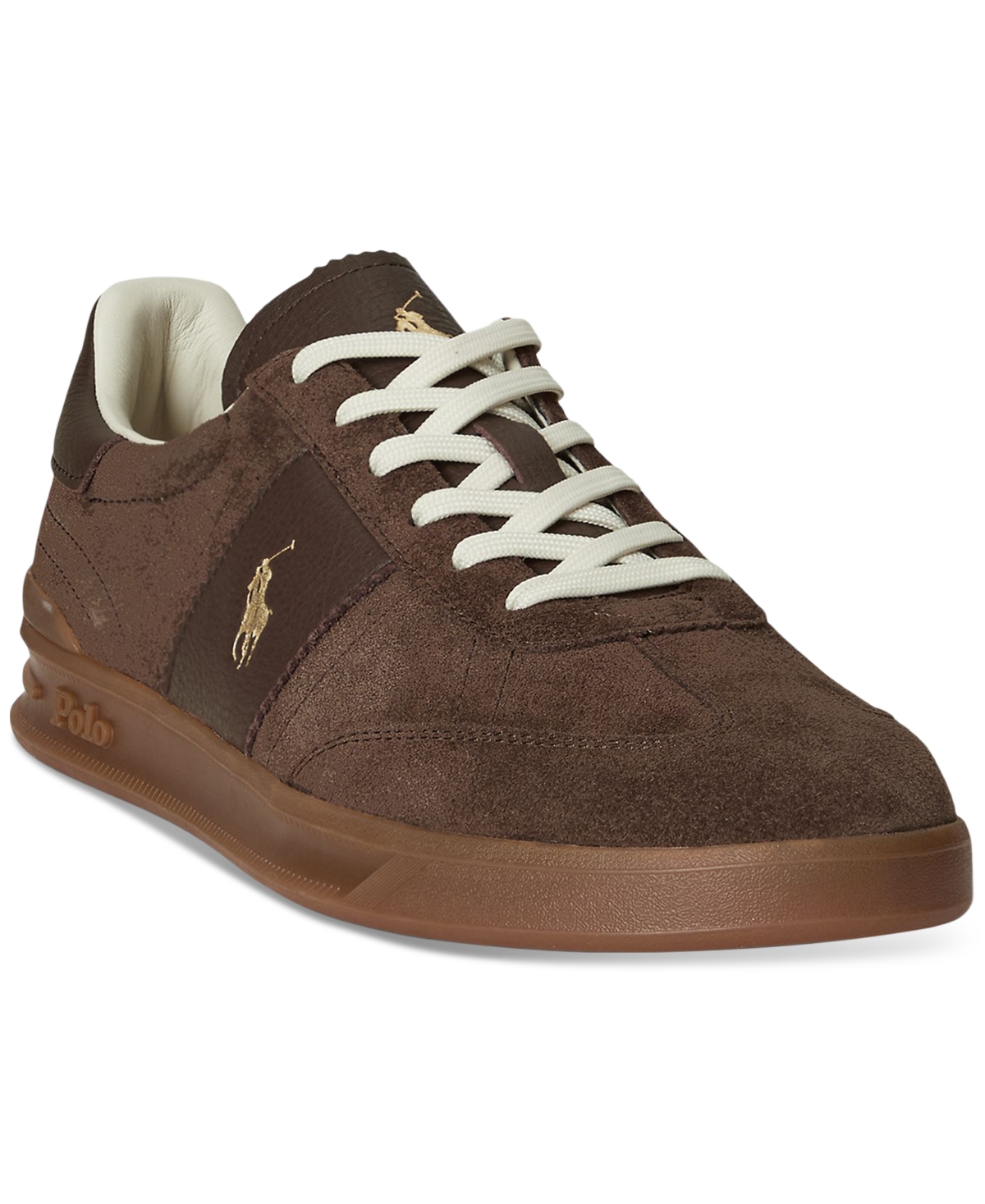 Polo Ralph Lauren Men's Heritage Aera Suede Sneakers In Brown