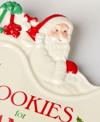 Holiday Cookies & Milk for Santa Serving Set