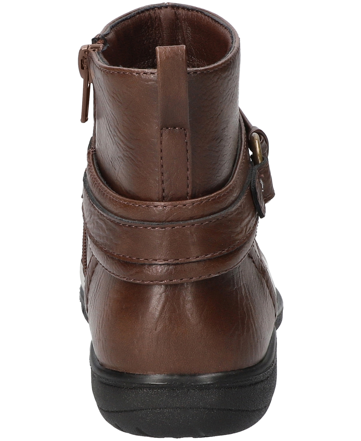 Easy Street Women's Exeter Round Toe Ankle Boots In Brown