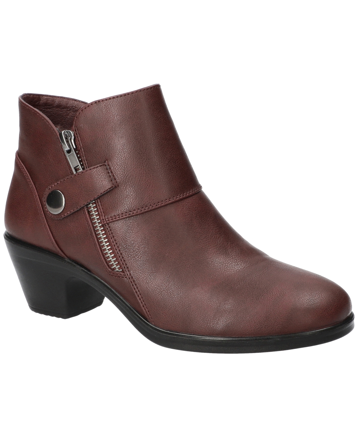Easy Street Women's Fritzi Ankle Boots In Burgundy