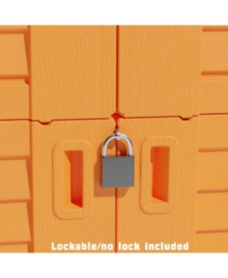 Outdoor Storage Shed with Sliding Door ,Double Cabinet