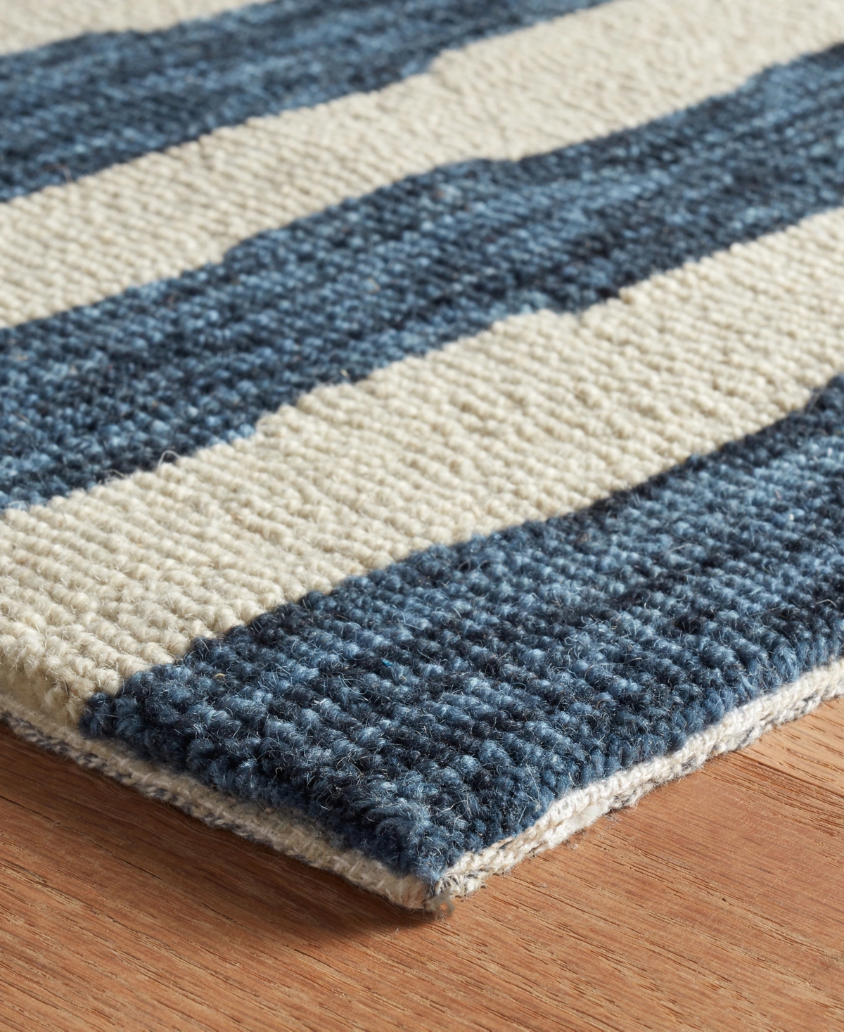 Dash And Albert Rugs By Annie Selke Silas Stripe Da2221 3'x5' Area Rug In Blue
