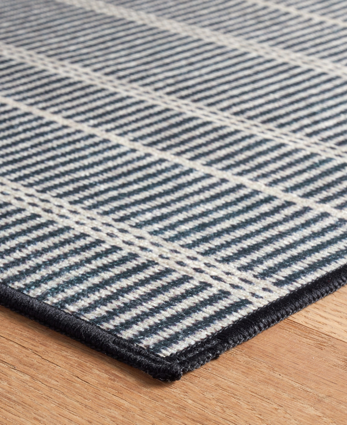Dash And Albert Rugs By Annie Selke Samson Machine Washable Da2194 5'x8' Area Rug In Black